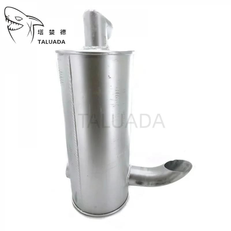 Muffle with Tailpipe For EX200-2 Excavator Engine Sound Damper Exhaust Muffler Alloy 48 Hour Shipping