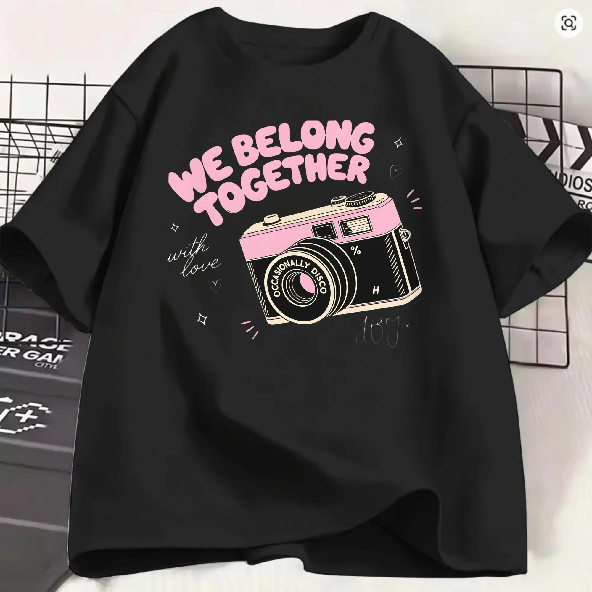 Men Harrys Styles We Belong Together T Shirt  Pure Cotton Clothes Casual Short Sleeve Round Neck Tees Summer T-Shirt