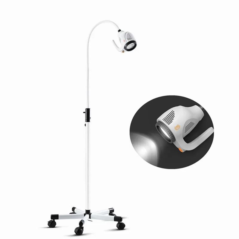 Mobile Standing 21W Medical Dental Beauty Examination LED Lamp Portable Hospital Clinic Surgical Light