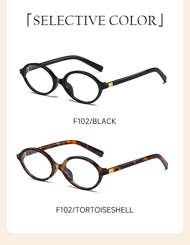 2025 BEAU FIVE Neue photochrome Retro-High-End-Brille mit ovalem Rahmen für Damen – schlankmachend und geeignet für natürliche Aussichten F102 – Detail 13