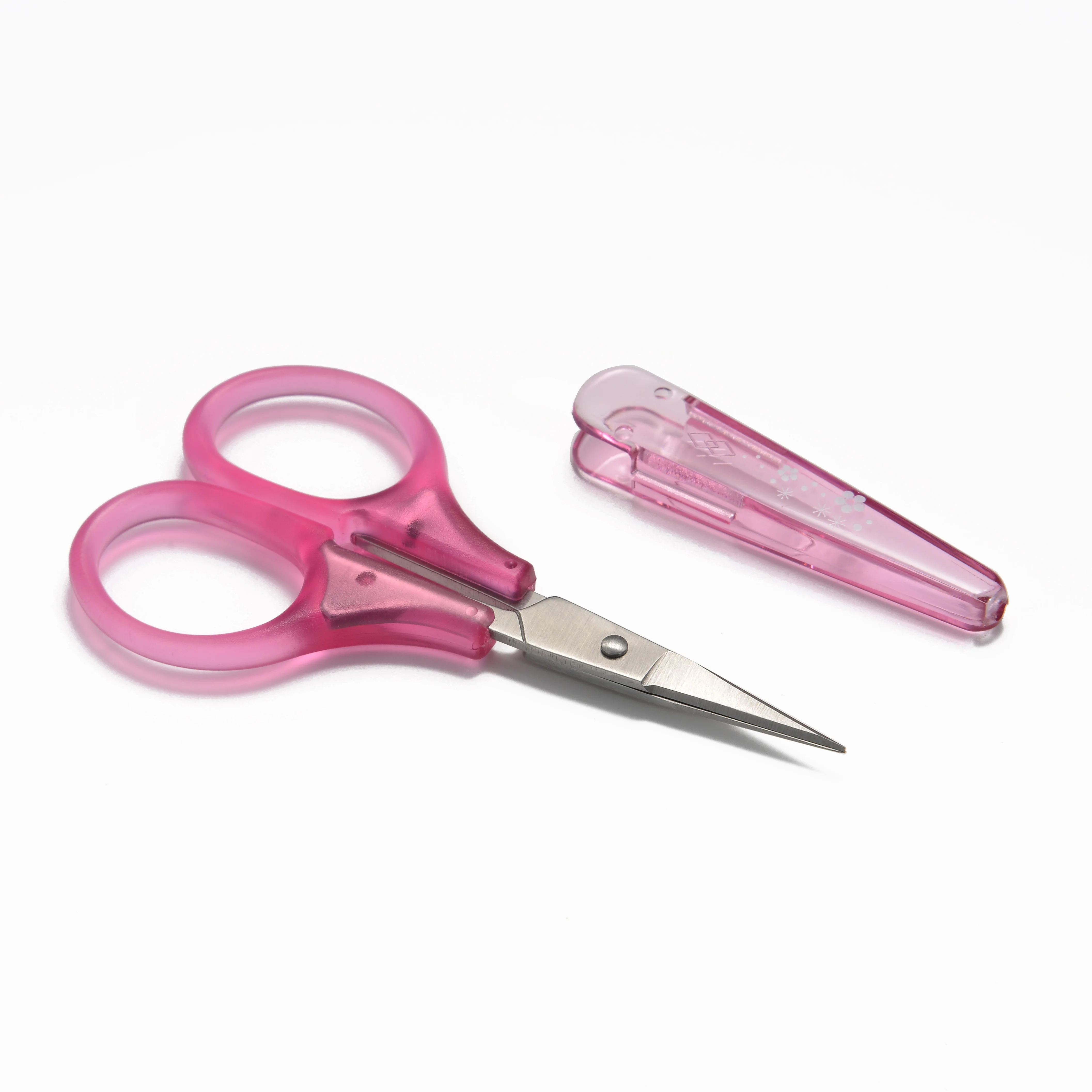 1pc Compact Precision Craft Scissors Sharp Stainless Steel Blades with Protective Cap, Tsa-Approved for Travel Stationery