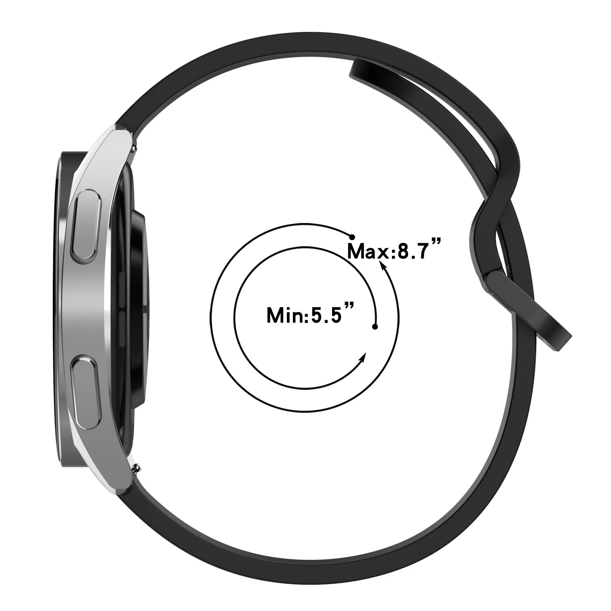 22mm Silicone Strap For OnePlus Watch 2 Replacement Correa Wristband For Oppo Watch X Smart Watch Band Bracelet Accessories