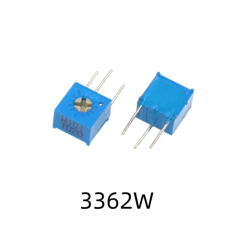 10 Stück 3296W/3296P/3296X/3362W/3362P Serie Ein-/Mehrgang-Präzisions-Trimmpotentiometer 101(100R) bis 205(2M) – Detail 5