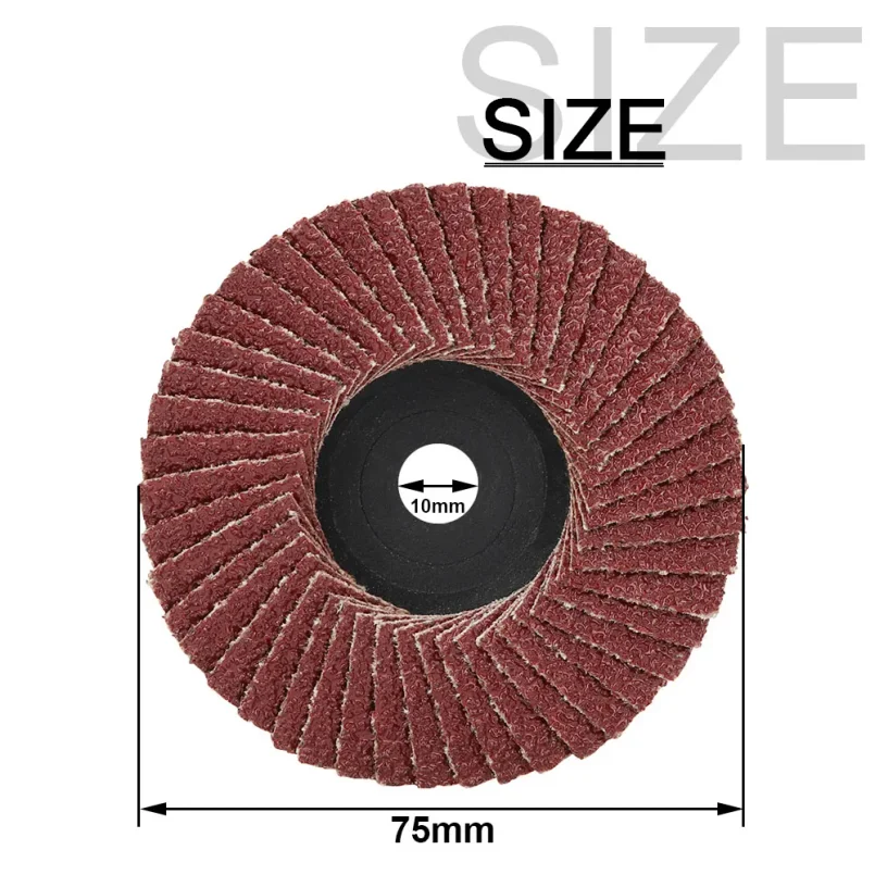 1/3Pcs 75mm 3inch Professional Flat Flap Disc Sanding Disks Grinding Wheel Abrasive Polishing Tool For Angle Grinder Accessories