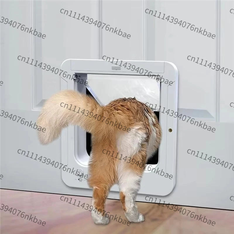 Smart Automatic Sensing Pet Door with Collar Activation, Cat Door for Home, Easy Installation for Cats & Small Pets