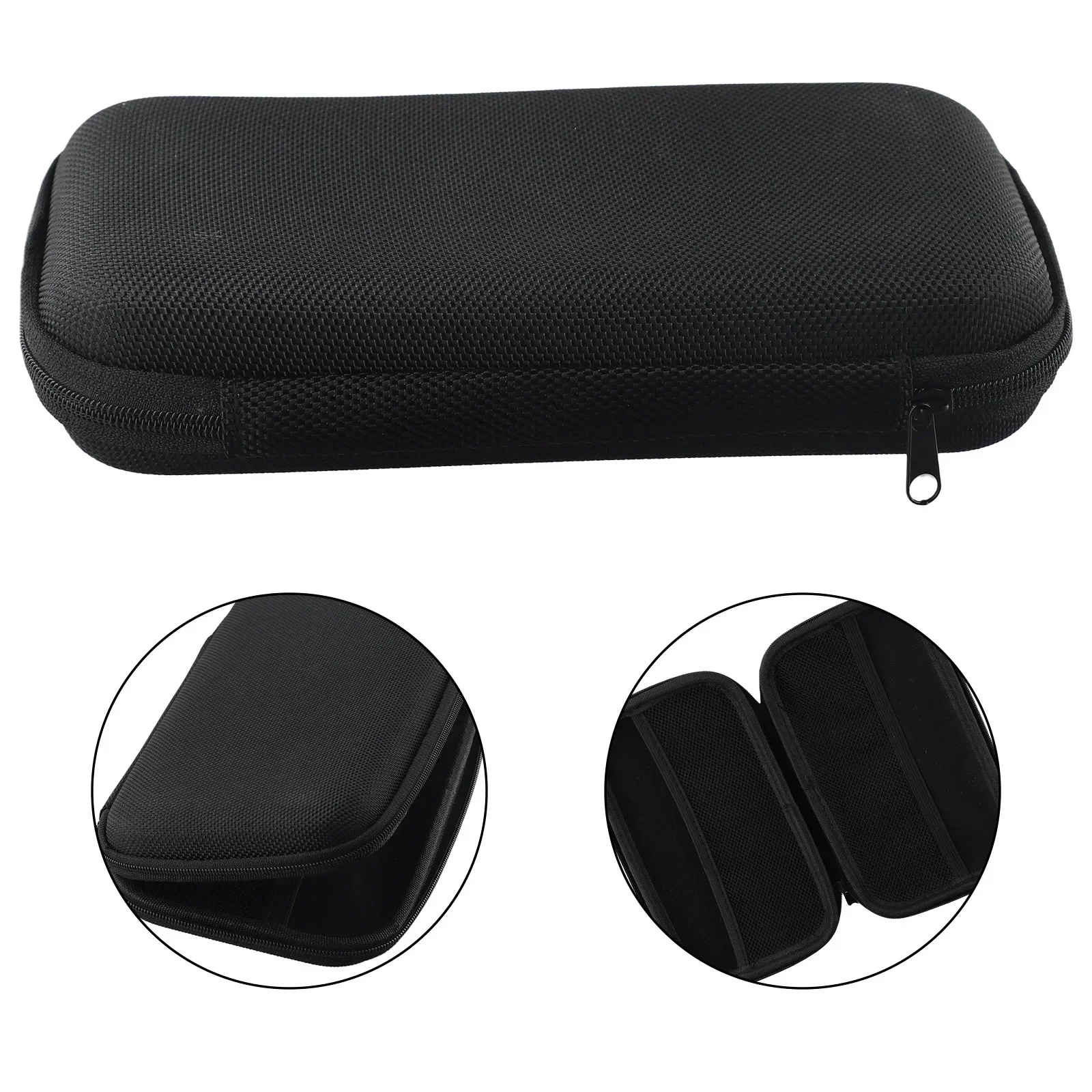 Storage Bag Microphone Case Zippers Bag Black Rubber+Solid Wood Storage Box With EVA Bag Lavalier High Quality