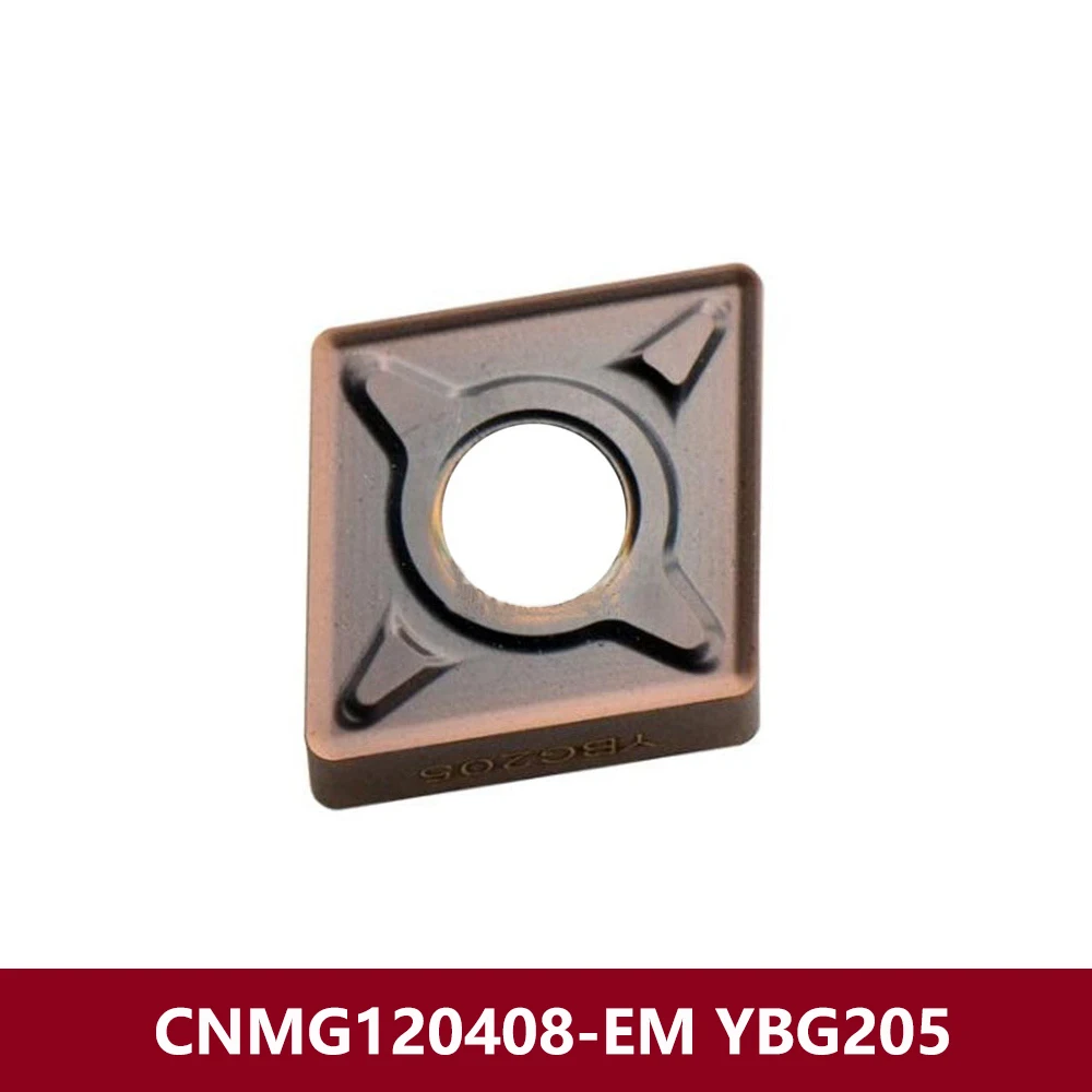 CNMG433-EM CNMG120412-EM YBG205 Original Carbide Inserts CNMG120412 CNM G120412 EM CNMG1204 CNC Lathe Cutter Tool Holder Machine