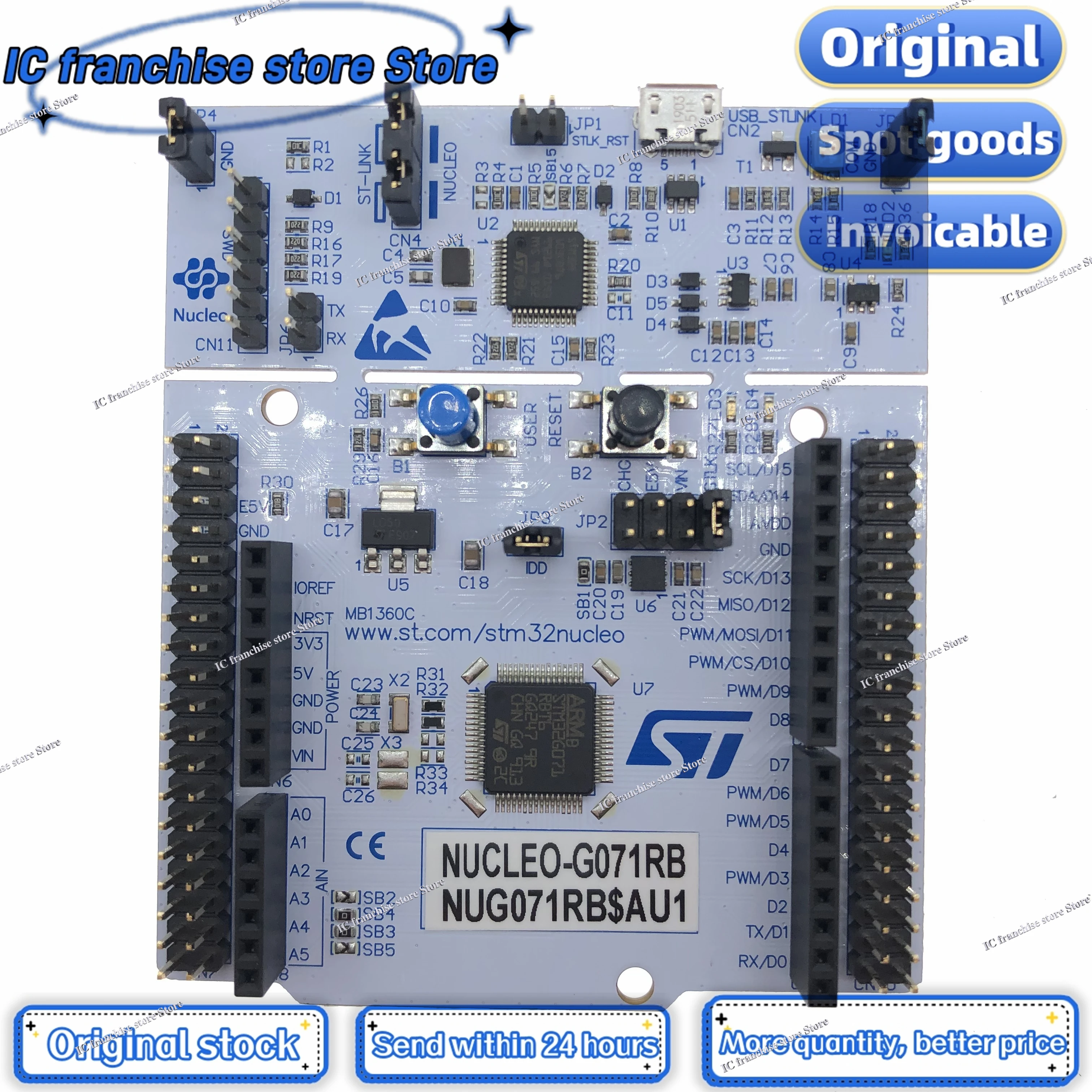 1PCS//LOT NUCLEO-G071RB Ultra low power G071 series development board STM32G071RBT6 100% Original stock