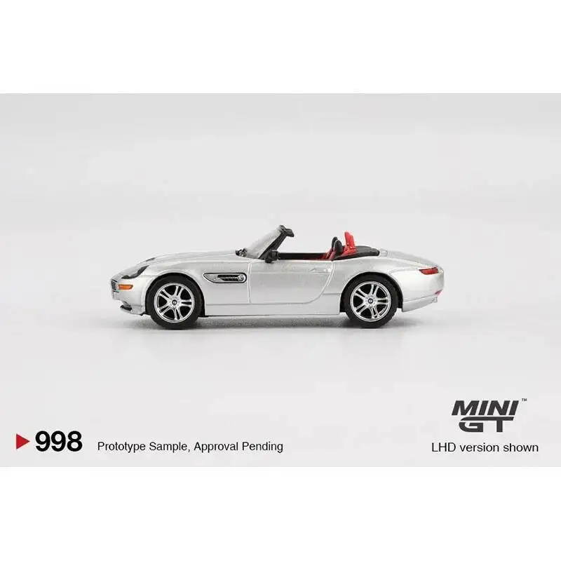 MINIGT 1:64 BMW Z8 coche fundido a presión plateado modelo Hobby colección juguetes 998