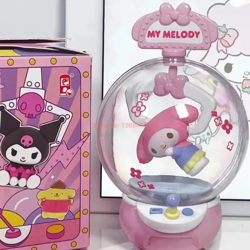 

Hello Kitty Kawaii Doll Clip Machine Series Sanrio Collection - Mymelody Cinnamoroll Kuromi Children's Toy Ornaments Model Doll