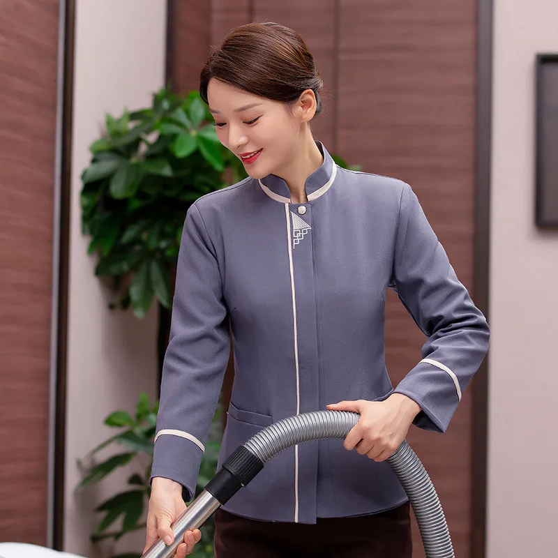 

Рабочая униформа для отелей на осень и зиму, униформа для уборщиков, униформа для работников по уборке гостиничных номеров, одежда для уборщиков.