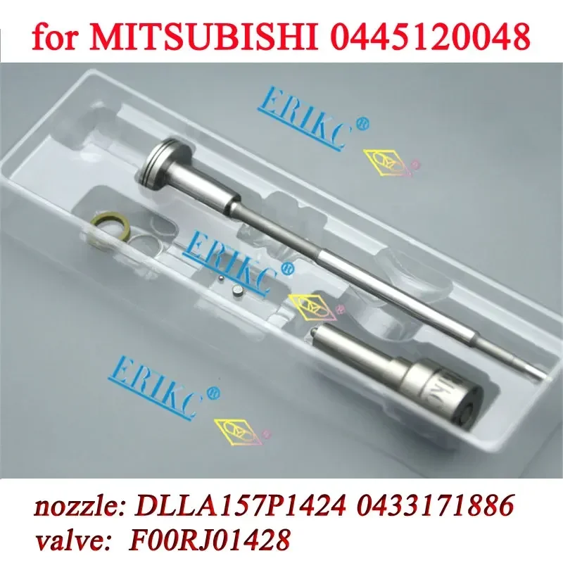 0445120048 ME226718 ME222914 Fuel Injector Repair Kits Nozzle DLLA157P1424 0433171886 Valve F00RJ01428 for MITSUBISHI CRIN2L