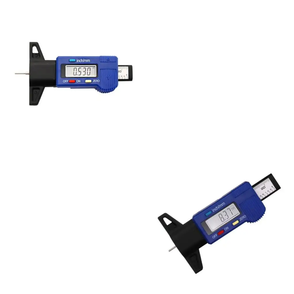 Digital Tyre Depth Gauge 0-25.4 Mm Inch Tyre Guage LCD Display for Car