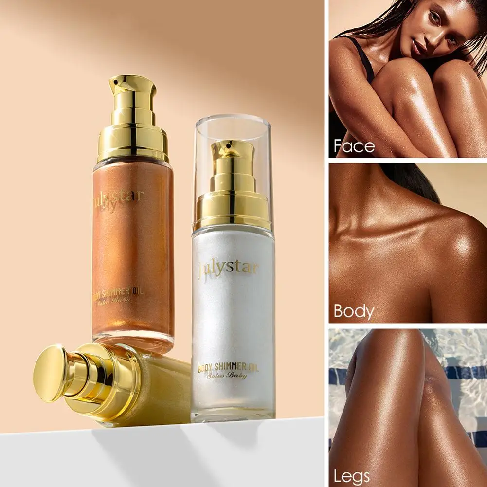 Vloeibare markeerstift Make-up Gladde glans Shimmer Glitter Body Markeerstift Cosmetica Vloeibare crème Blijvende lange foundation Body G6B0