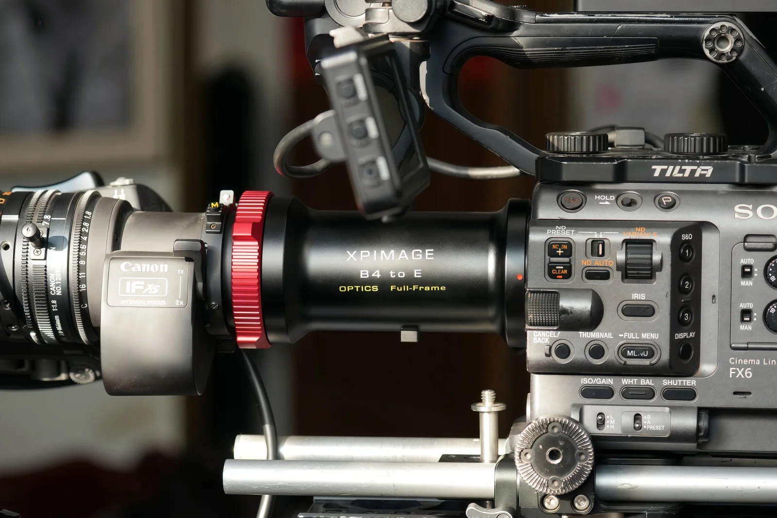Adaptador de Lente XPimage B4 a Sony FX6 FX9 FX30 para Extensor Óptico 3.6x, Adaptador XPimage B4 a E Full Frame FX6 FX0 CineAltaB