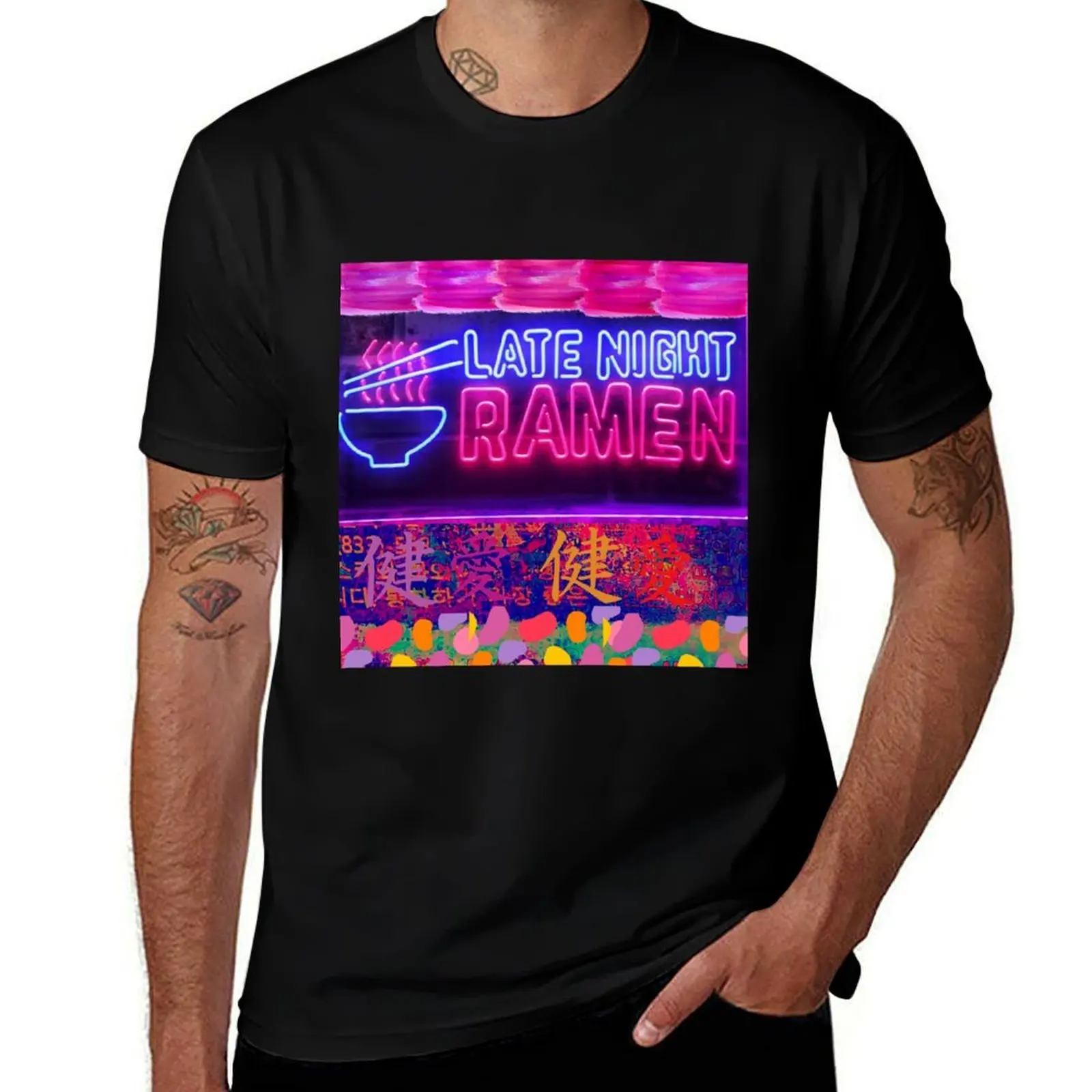 LATE NIGHT RAMEN T-Shirt Dry Fit Athletic Short Sleeve Shirt T-Shirt