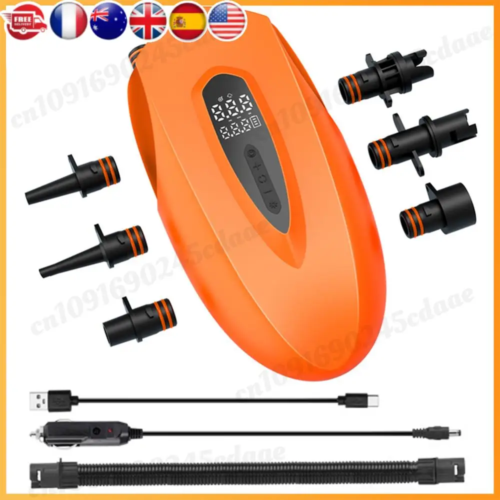 

Насос для SUP Board 20PSI с автоматическим отключением Надувной насос для лодки SUP с цифровым дисплеем Электрический воздушный насос для стоячей доски для весла
