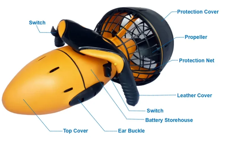 High performance Under Water Diving Sea Motor Scooter Electric Underwater Sea Scooter For Diving Snorkeling