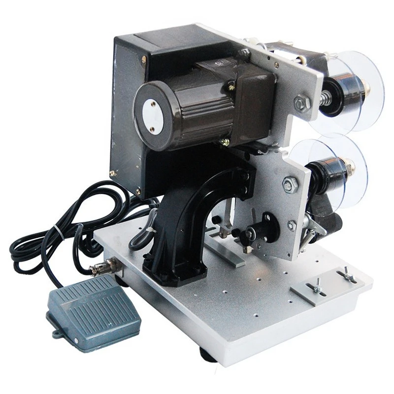 Electric color ribbon coding machine, small household color ribbon packaging bag date thermal transfer inkjet printer
