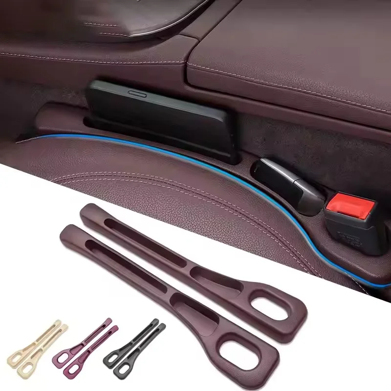 1 Pair Universal Car Seat Gap Plug Strip Side Seam Car Gap Filler Leak Proof Seat Gap Storage Organizer Interior Decoration