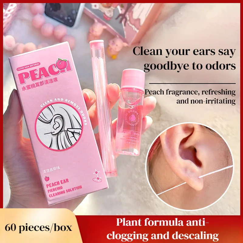 

Peach Fine Line Ear Cleaning Solution