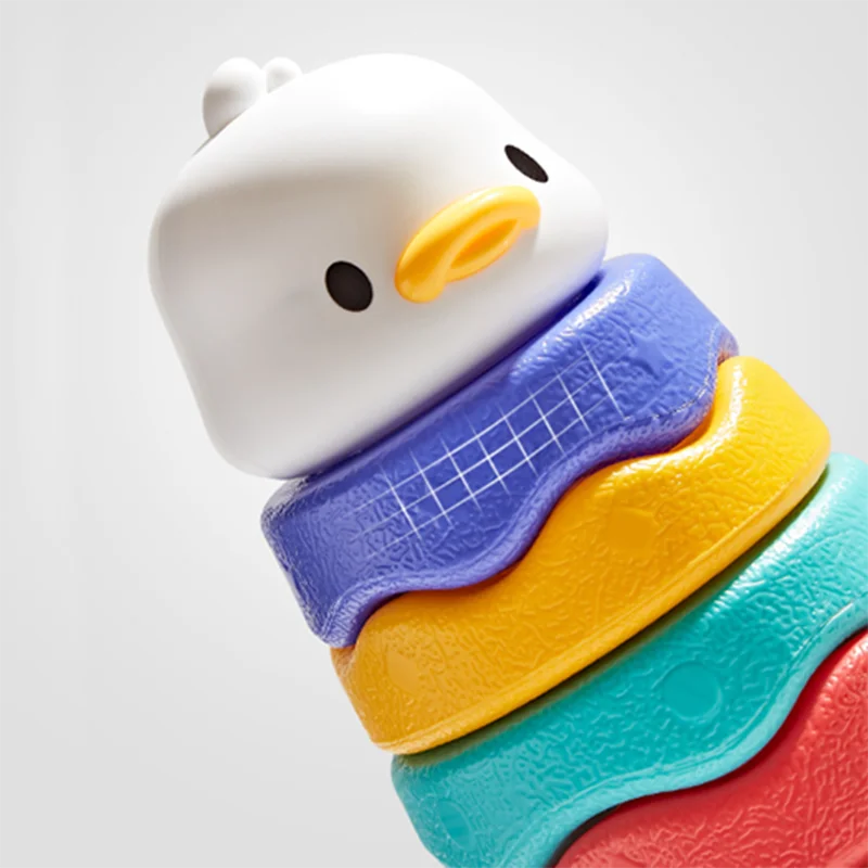 Kinder Montessori Niedlichen Puzzle Tumbler Frühe Bildung Passenden Ente Lagerung Stapeln Interaktives Spielzeug