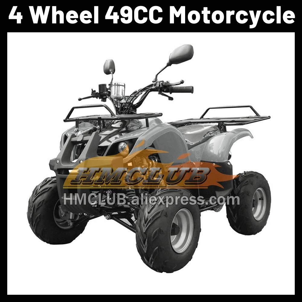 ATV OFF Road Motorcycle 2Stroke 49CC Small MOTO 4-Wheels ATVS Vehicle Burning Oil Mountain Motorbike For Boy Girl Children Gifts