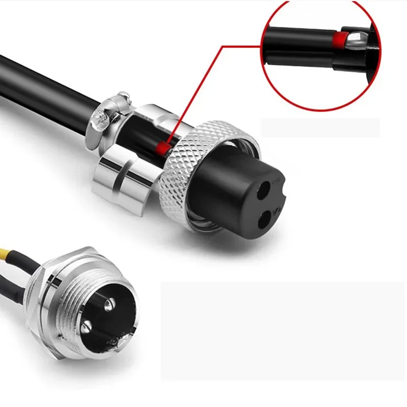 GX12 Aviation Plug Connection Cable M12 Male Female Connector 5A 2 3 4 5 6 7 Pin Extension Cable Welding Processing Cord