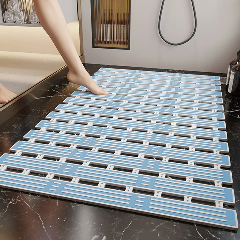 

Bathroom Mat Non Slip Tpe Shower Tub Mat Suction Cups Anti Slip Bath Floor Rug for Home Bathroom Shower Safety