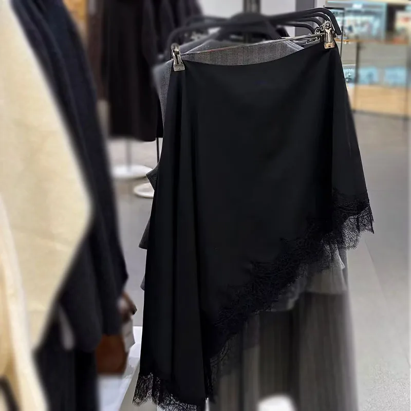 Women's  Asymmetrical Mini Skirt High Waist Zipper Slim Female Skirts 2025 Summer Elegant Holiday Lady Party Skirt Chic Y2k