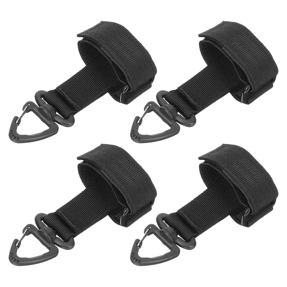 

4 Pcs Glove Storage Buckle Outdoor Gloves Holder Leash Camping Accessory Sport Strap Firefighter Black Keeper