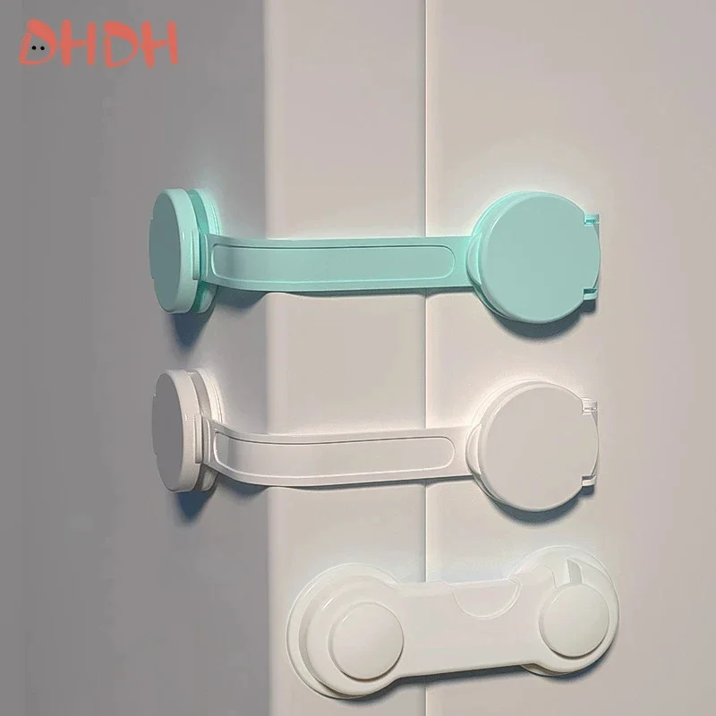 

4/6Pcs/Lot Child Lock Protection Of Children Baby Drawer Anti-opening Cabinet Door Refrigerator Anti-pinch Safety Lock Buckle