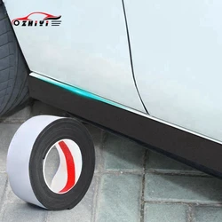 200CMx5CMx8MM Car Stickers Door Side Edge Protector Black White Body Side Skirts Anti-scratch Decoration Protection Strip