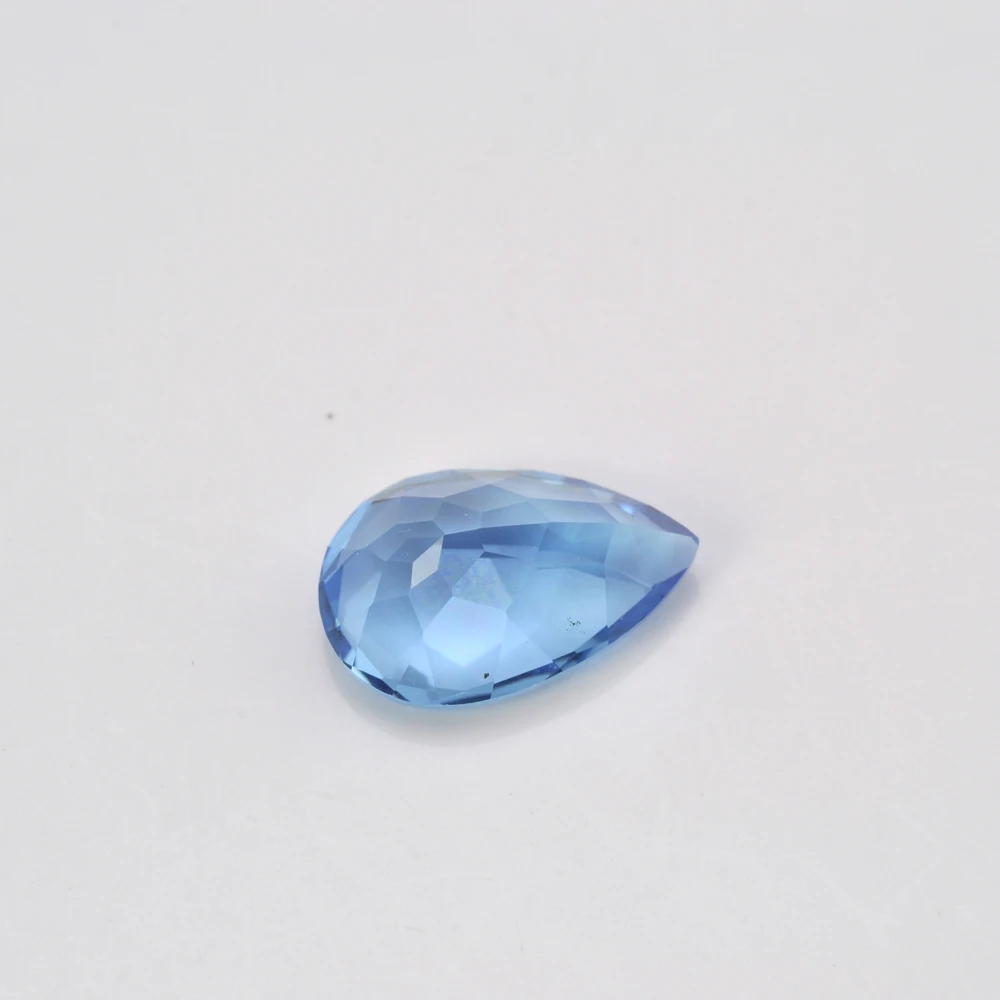 Real Natural Topaz Swiss Blue Semi-precious Stone Facted Pear 7x9mm Natural Topaz Swiss Blue Eye Clean Loose Gemstone 5pcs A Lot