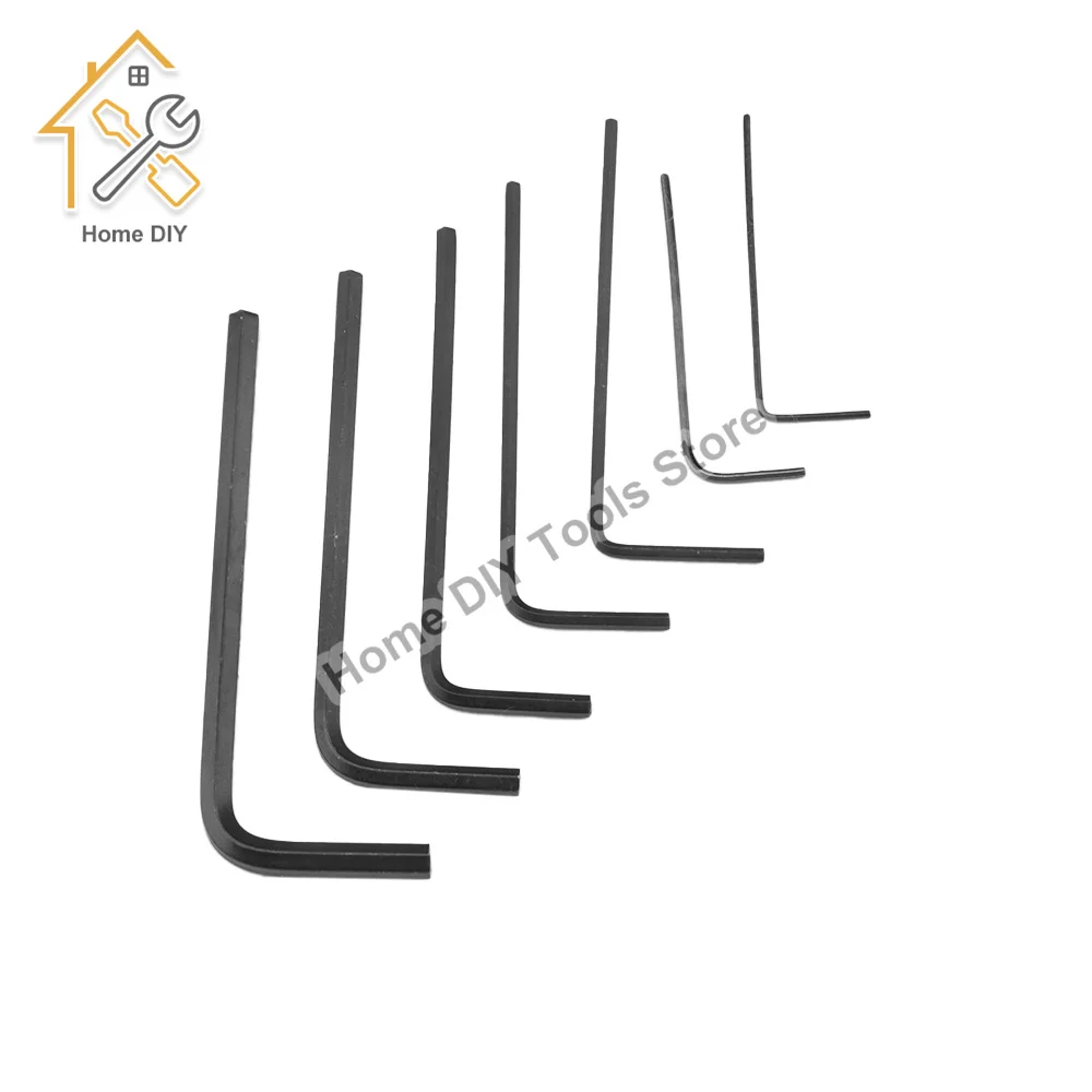 7 pçs/set multifunções allen wrench 0.7 3 3mm mini hexágono hex allen chave conjunto liga chave de aço chave chave de fenda kit ferramentas manuais