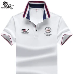 Polo Homme Été Nouvelle fibre synthétique Hommes Polo à manches courtes homme brodé Business Polo décontracté taille M-4XL 832