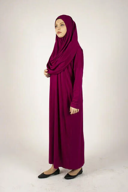 IQRAH Prayer Dress Child-Waitress Boy-Fuchsia