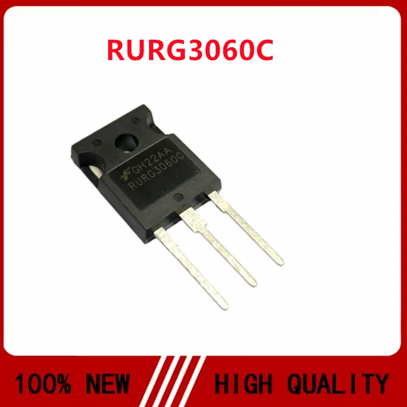 10PCS/LOT RURG3060C RURG3060 TO-247 600V 30A Brand New Original In Stock Fast Shipping