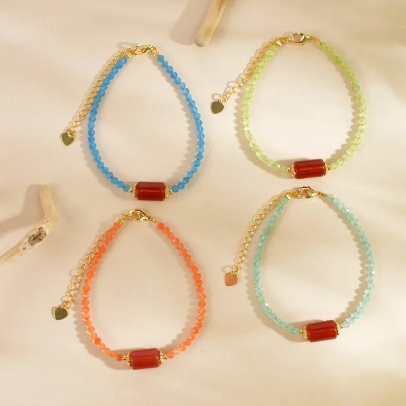 Summer New Opal High Version Bracelet Female All-Matching Fresh Bracelet Handmade High Sense Bracelet