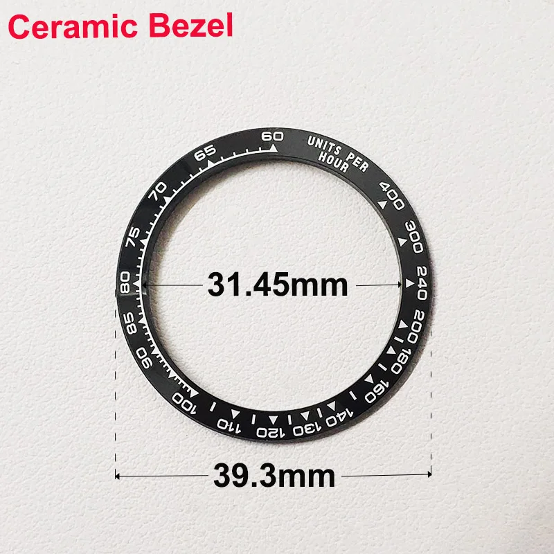 Tilt 39.3mm* 31.5mm/38.5mm* 30.5mm Ceramic/Metal Bezel Watch Ring Inserts Fit For 40mm/39mm Men's Watch Accessories Replacement