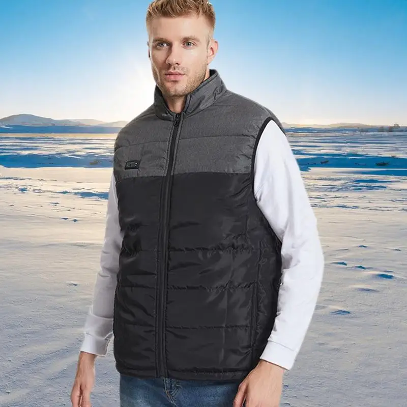 Heated Vest Outdoor Heated Heating Vest Carbon Fiber Heating Zones Vest Washable Smart Controller Vest For Men Women