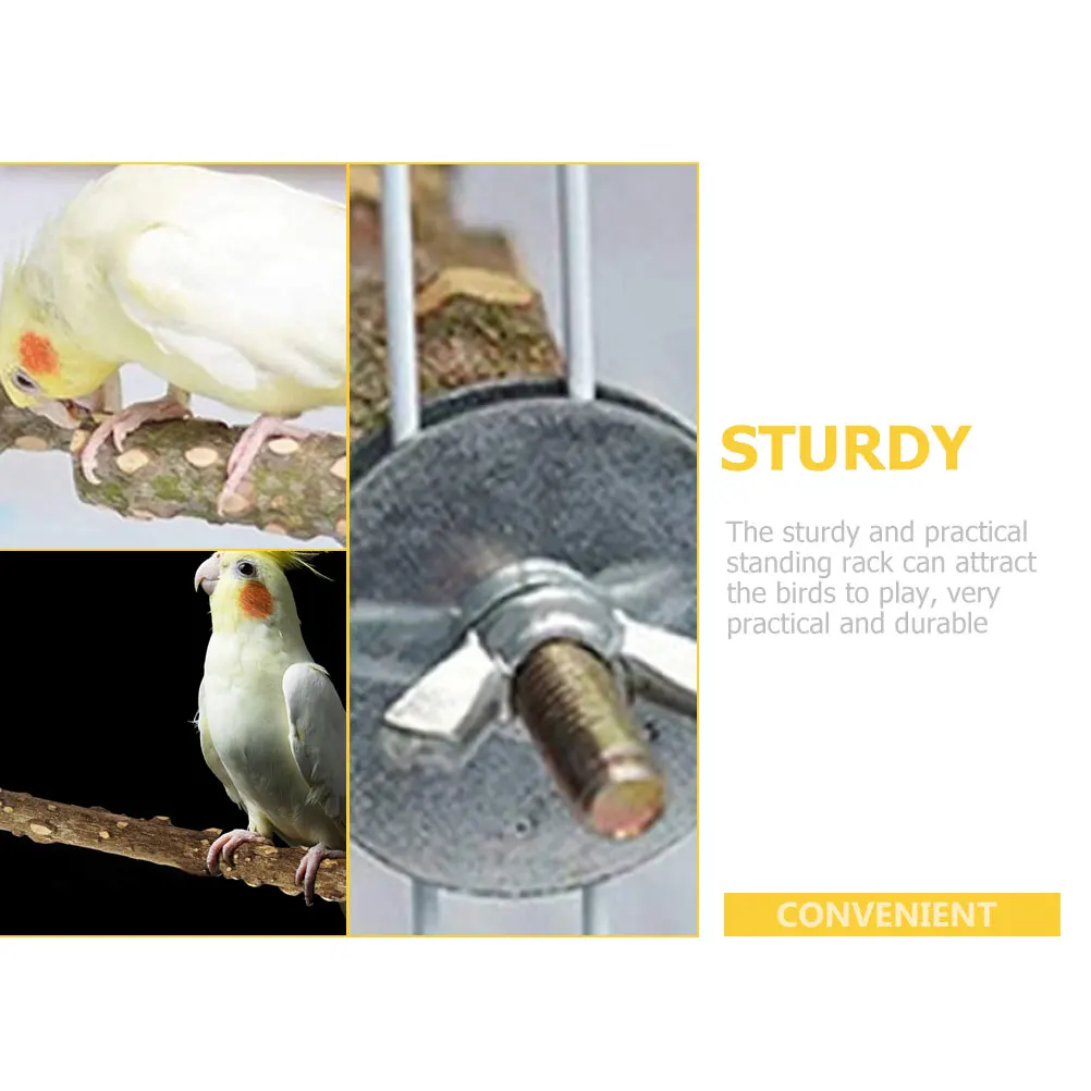 

4pcs Parrot Standing Stick Bird Perch Bite Resistant Durable Cage Mount Rod Claw Grinding Stable Wear Resistant Premium