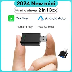 NEW Wireless CarPlay Android Auto Wireless Adapter Smart Mini Box Plug And Play WiFi Fast Connect Universal For Nissan