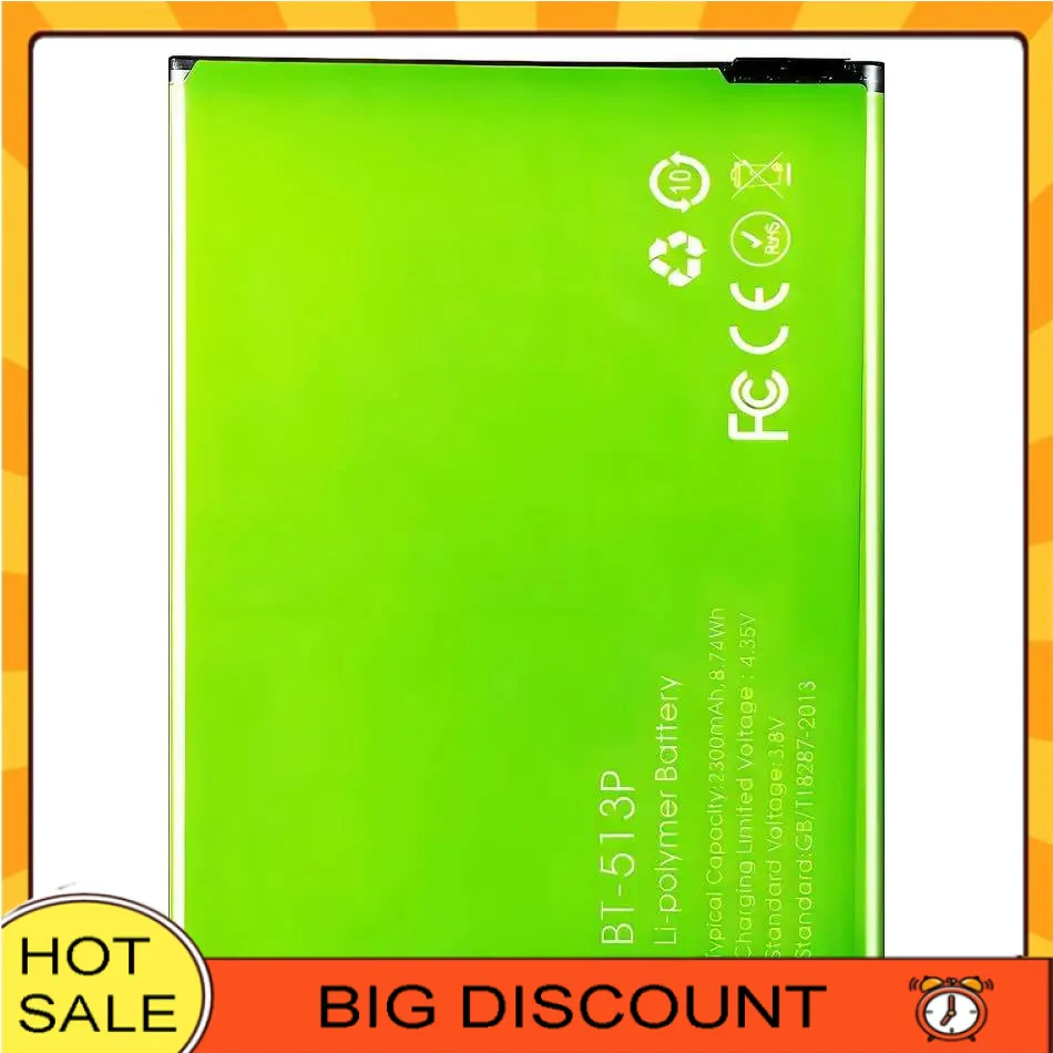 

BT-513P Mobile Phone Battery For Leagoo M5 2300Mah Good Low-Temperature Performance Safe