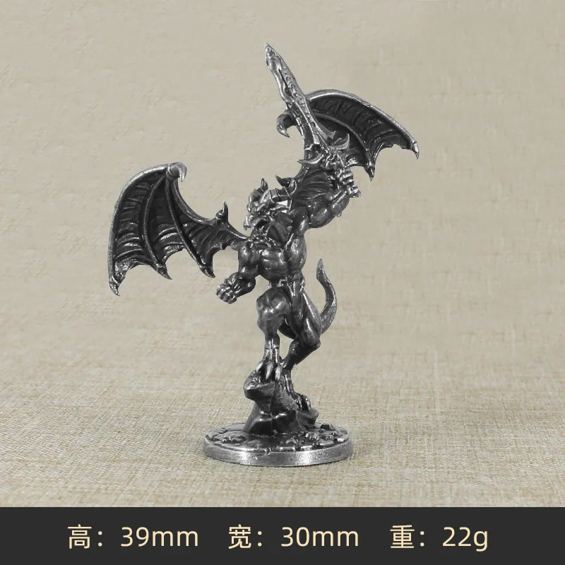 Dark Deep Little Soldier Seria Figurki akcji Elementy gry planszowej Wojskowe miniaturowe ozdoby Akcesoria Metalowa kreatywna figurka