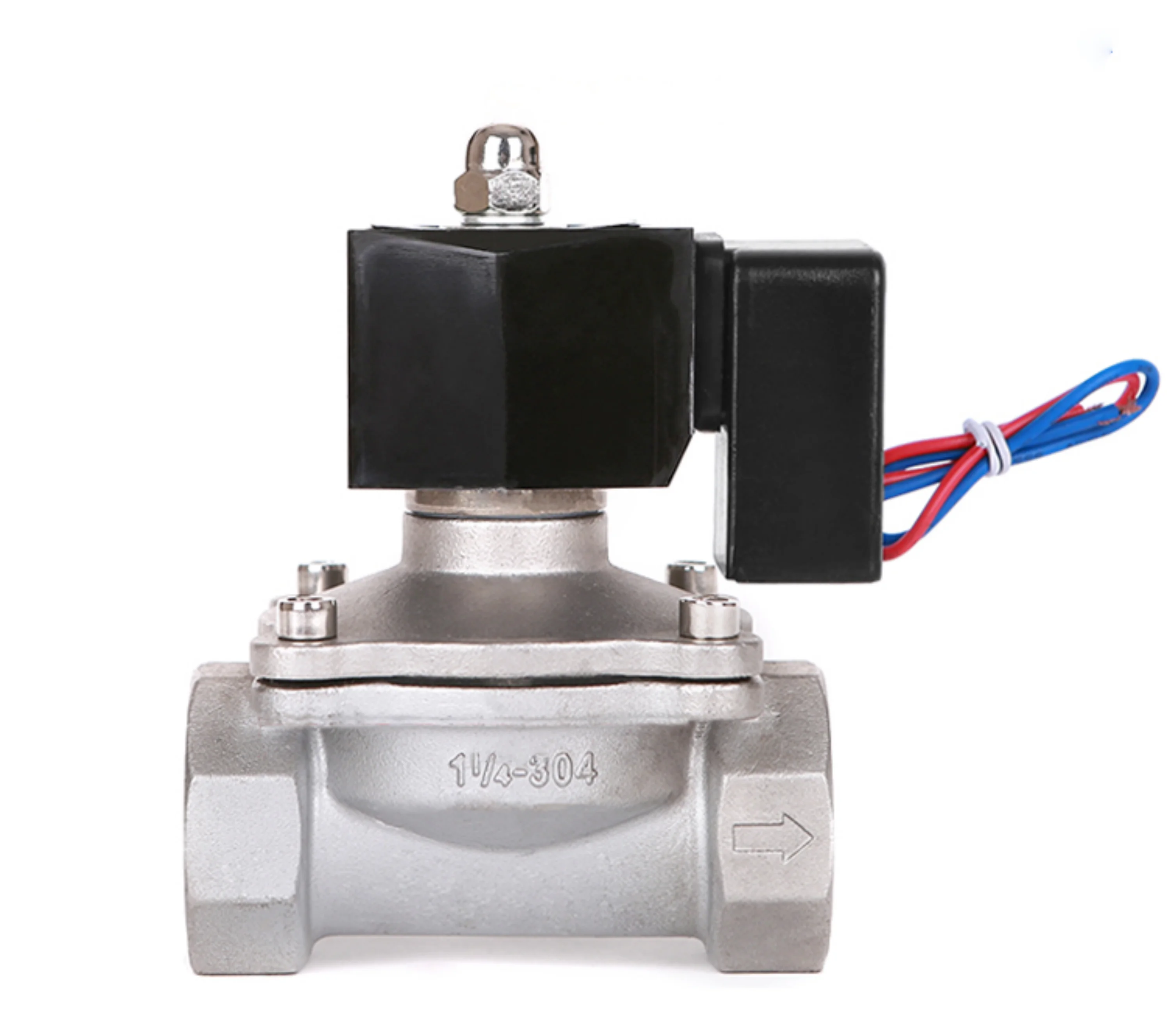 Stainless Steel Solenoid Valve 3/8inch to 2inch Normally Closed 220V 24V 12V Energy-saving solenoid valve