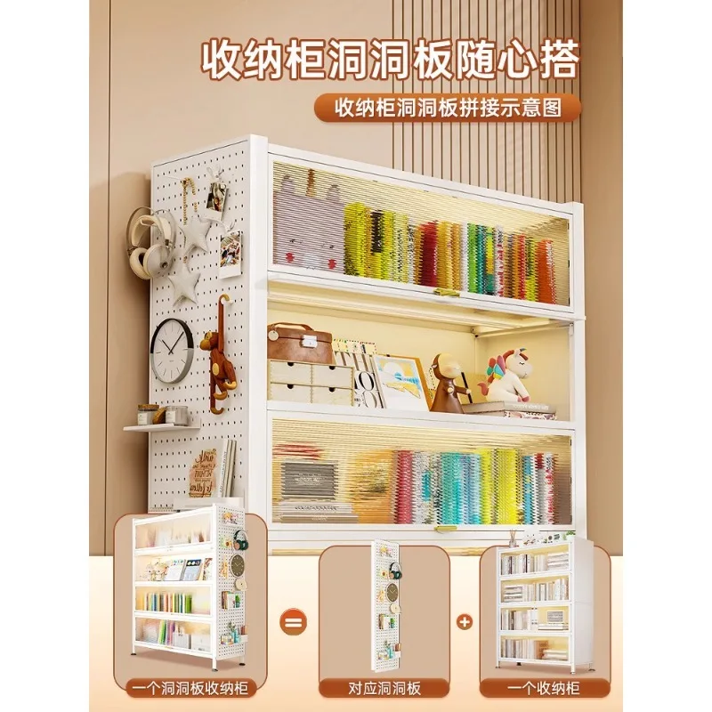 

Storage Cabinet Storage Cabinet Household Dust Locker Multi-layer Snack Storage Rack Steel Shelf