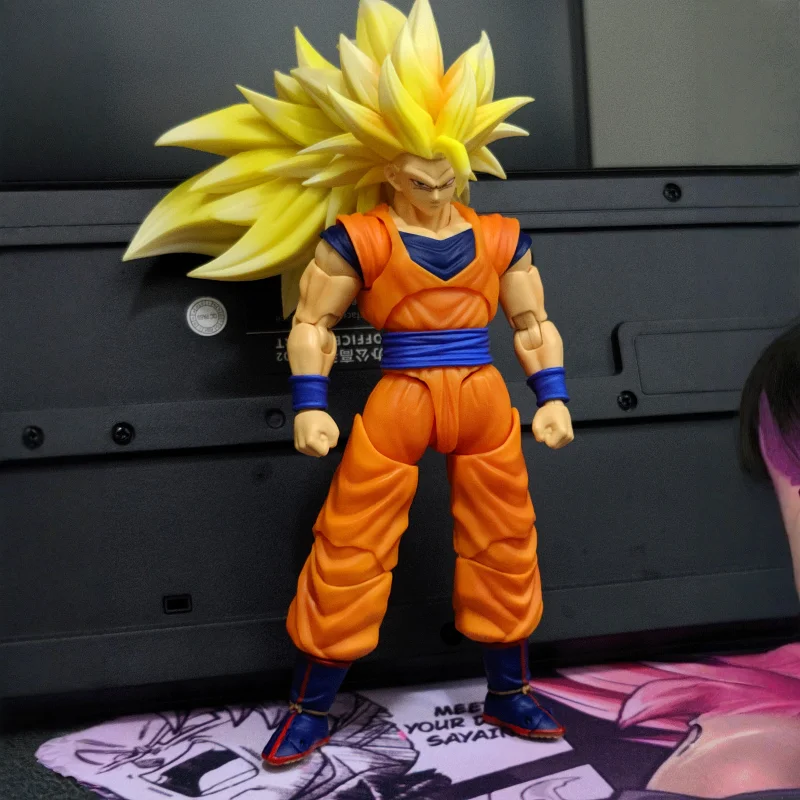 In Stock Beast Deities Kong Studio Dragon Ball SHF Super Saiyan SSJ3 RL001 RL002 Son Goku Anime Action Figure Model Toys