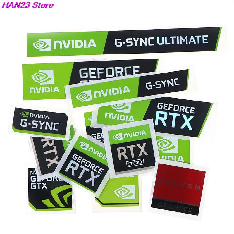 100% Brand New 5PCS NVIDIA GTX GEFORCE Laptop Desktop Label Decorative Sticker