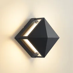 LED Wall Lights Waterproof Outdoor Exterior Wall Lamp Terrace Porch Garden Courtyard Villa Decor Wall Light Simple Fixture